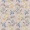 Blue Yellow Stain & Water Resistant Performance Pet Friendly Floral Linen Look Print Upholstery Fabric by The Yard - SKU: Nova Daffodil
